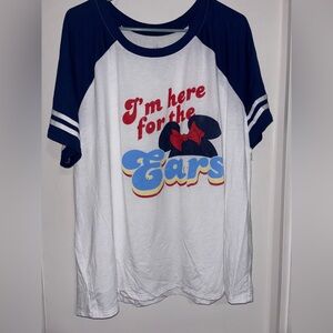 Disney “I’m Here for the Ears” Shirt Size 2X and 1X